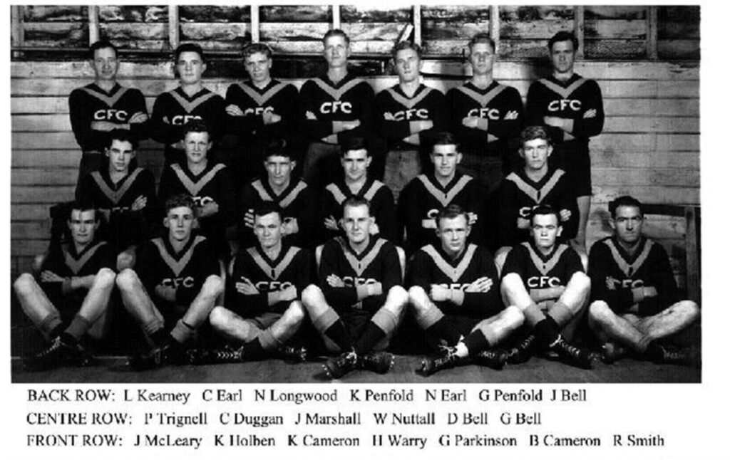 Col was a player and captain of the Cowaramup footy team and a player and vice-captain of the cricket club. He served on the committee for Margaret River Football and Golf Clubs and was a member of the tennis club for 46 years. He was also one of the first members of the Junior Farmers Club, formed in 1947.